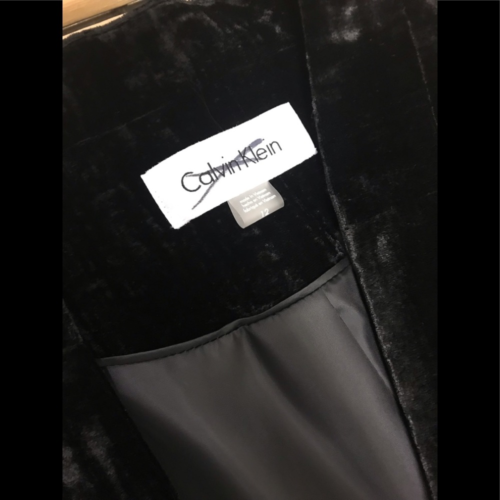 Calvin Klein Plus Velvet Front Clasp Jacket,NWOT - Picture 8 of 11